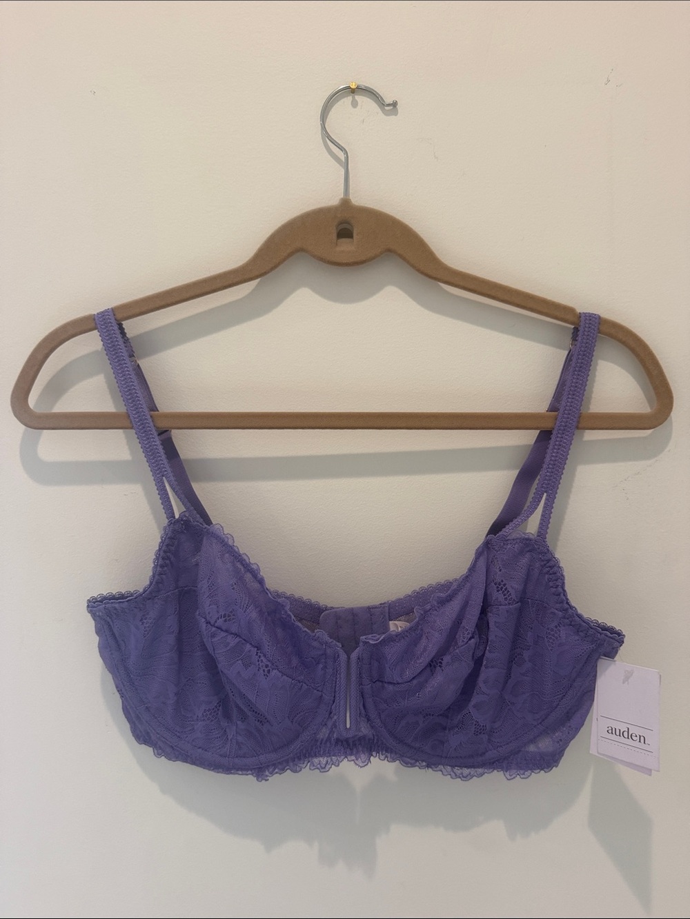 Auden Purple Lace Underwire Non-padded Bra
